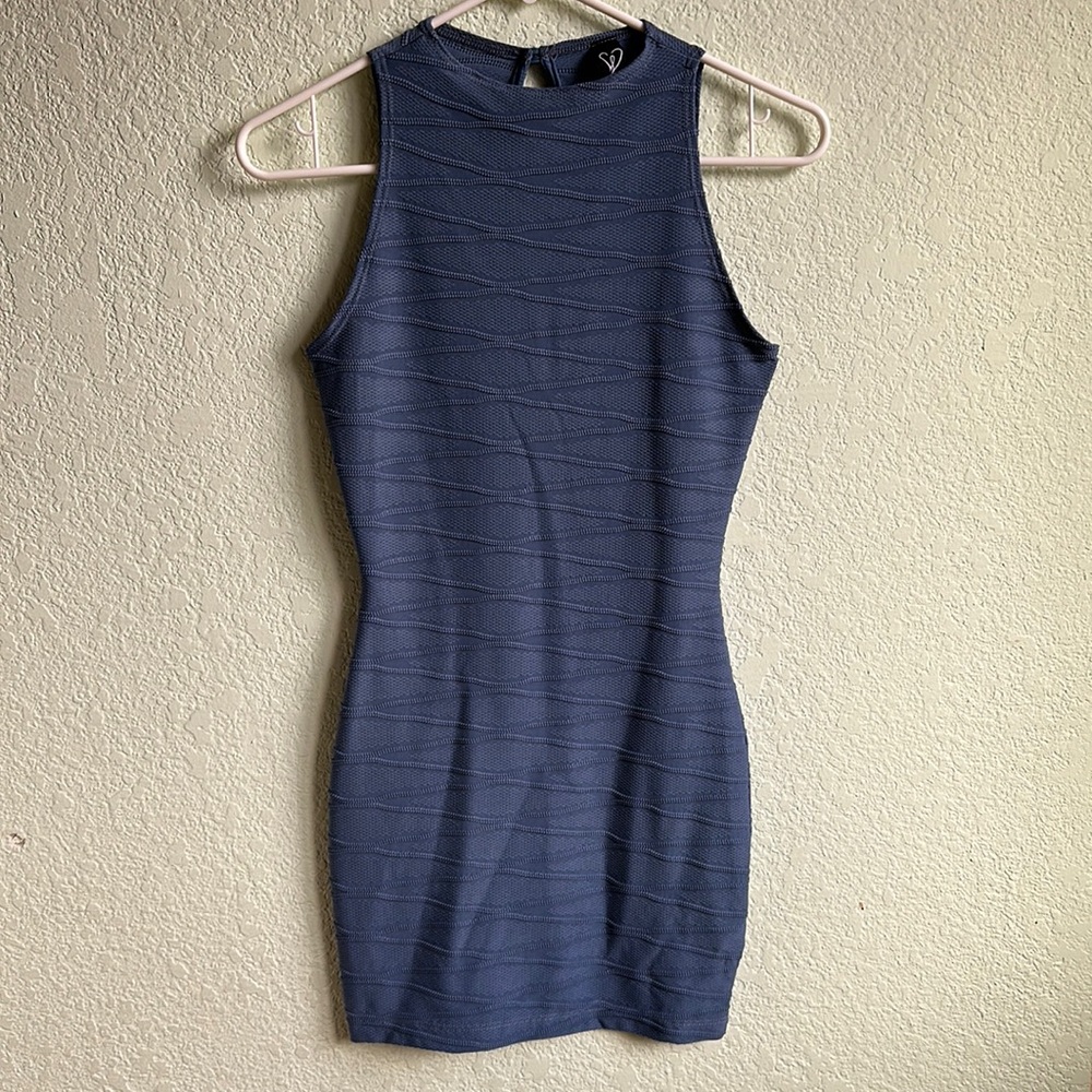 Windsor Blue Midi Bodycon Dress